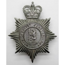 Warwickshire Constabulary Helmet Plate - Queen's Crown