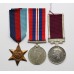 WW2 Prisoner of War Long Service & Good Conduct Medal Group of Three - W.O.II. E. Holt, 1/8th Bn. Lancashire Fusiliers