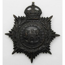 Northampton Borough Police Night Helmet Plate - King's Crown