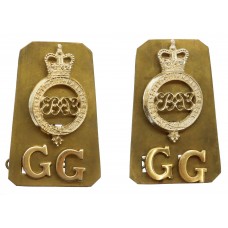 Pair of Grenadier Guards Anodised (Staybrite) Shoulder Titles