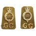 Pair of Grenadier Guards Anodised (Staybrite) Shoulder Titles