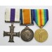 WW1 Military Cross, British War & Victory Medal Group - Lieut. P.H. Leach, Royal Field Artillery