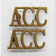 Pair of Army Catering Corps (A.C.C.) Shoulder Titles
