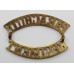 Parachute Regiment Brass Shoulder Title