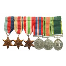WW2 and Territorial Efficiency Medal Group of Six - Sigmn. J.H. Edwards. Royal Signals