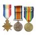 Rare Native Gurkha Officer's WW1 1914-15 Star Medal Trio - Jemadar (Later Subedar) Balandhar Rai, 2/7th Gurkha Rifles