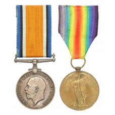 WW1 British War & Victory Medal Pair - Pte. T.G. Mattocks, The Queen's (Royal West Surrey) Regiment