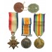 Ray Family WW1 / WW2 Father & Son Casualty Medal Group - 10th Hussars / M.G.C. (Cav.) and 2nd Bn. Lincolnshire Regiment