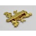 Military Provost Guard Service Bi-metal Cap Badge