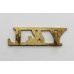 York and Lancaster Regiment (Y&L) Brass Shoulder Title