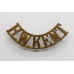 Royal West Kent Regiment (R.W.KENT) Brass Shoulder Title