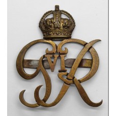 George VI Norfolk Yeomanry Officer's Service Dress Cap Badge