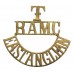 East Anglian Territorials, Royal Army Medical Corps (T/R.A.M.C./EAST ANGLIAN) Shoulder Title