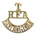 East Anglian Territorials, Royal Field Artillery (T/R.F.A./EAST ANGLIAN) Shoulder Title