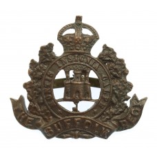 Suffolk Regiment Officer's Service Dress Cap Badge - King's Crown