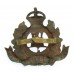 Suffolk Regiment Officer's Service Dress Cap Badge - King's Crown