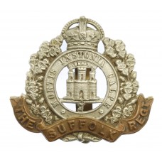 Suffolk Regiment Cap Badge - King's Crown