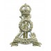 Royal Pioneer Corps White Metal Cap Badge - King's Crown