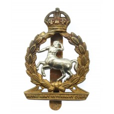 Royal Army Veterinary Corps (R.A.V.C.) Cap Badge - King's Crown