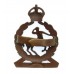 Royal Army Veterinary Corps (R.A.V.C.) Officer's Service Dress Cap Badge - King's Crown