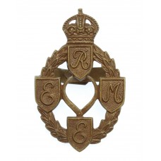 Royal Electrical & Mechanical Engineers (R.E.M.E.) Officer's Service Dress Cap Badge - King's Crown (1st Pattern)