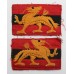 Pair of HQ Land Forces Hong Kong Cloth Formation Signs