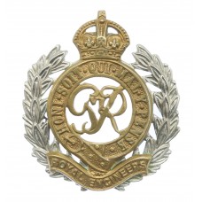 George VI Royal Engineers Bi-metal Cap Badge