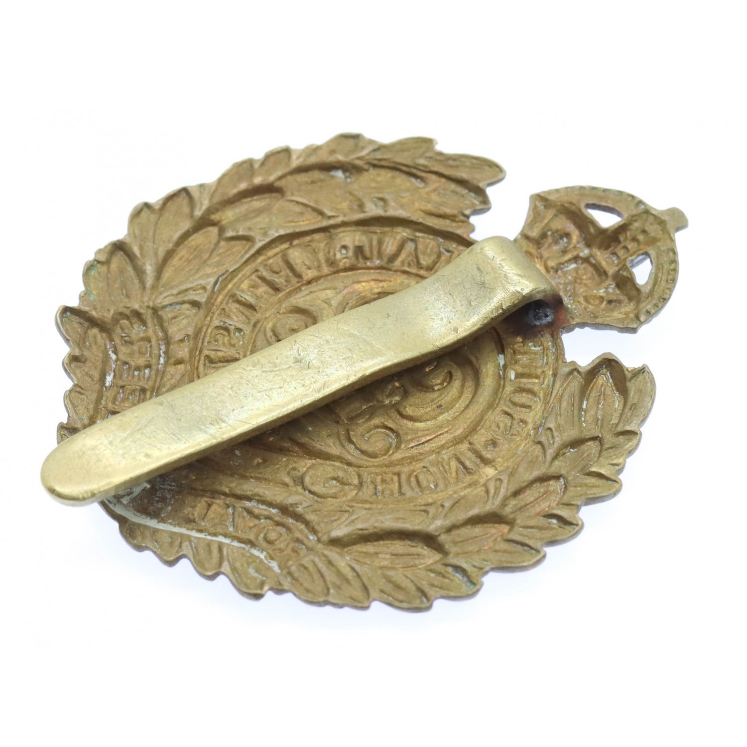 George V Royal Engineers Economy Cap Badge (Non Voided Centre)