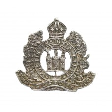 Rare WW1 Suffolk Regiment 1917 Hallmarked Silver Officer's Field Service Cap Badge
