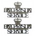 Pair of H.M. Prison Service (HM PRISON/SERVICE) Shoulder Titles