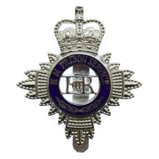 H.M. Prison Service Enamelled Cap Badge - Queen's Crown