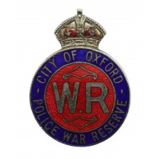 City of Oxford Police War Reserve Enamelled Lapel Badge