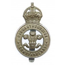 Carmarthenshire Constabulary Cap Badge - King's Crown