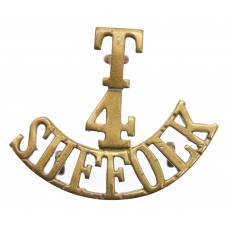 4th Territorial Bn. Suffolk Regiment (T/4/SUFFOLK) Shoulder Title