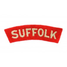 Suffolk Regiment  (SUFFOLK) Cloth Shoulder Title