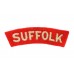Suffolk Regiment  (SUFFOLK) Cloth Shoulder Title