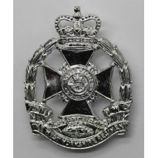 7th Bn. P.W.O. West Yorkshire Regiment (Leeds Rifles) Anodised (Staybrite) Cap Badge - With Tank