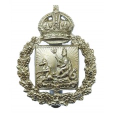 Barbados Police Cap Badge - King's Crown