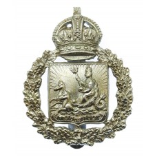 Barbados Police Cap Badge - King's Crown