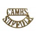 Cambridgeshire & Suffolk Reserve Battalion (CAMBS/SUFFOLK) WW1 Shoulder Title