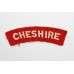 Cheshire Regiment (CHESHIRE) Cloth Shoulder Title