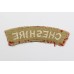 Cheshire Regiment (CHESHIRE) Cloth Shoulder Title