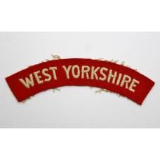 West Yorkshire Regiment (WEST YORKSHIRE) Cloth Shoulder Title