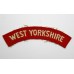 West Yorkshire Regiment (WEST YORKSHIRE) Cloth Shoulder Title