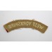 West Yorkshire Regiment (WEST YORKSHIRE) Cloth Shoulder Title