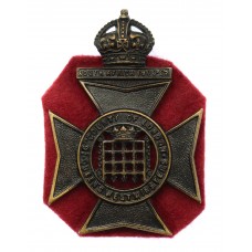 16th County of London Bn. (Queen's Westminster Rifles) London Regiment Cap Badge - King's Crown