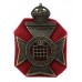 16th County of London Bn. (Queen's Westminster Rifles) London Regiment Cap Badge - King's Crown