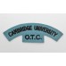Cambridge University O.T.C. Cloth Shoulder Title