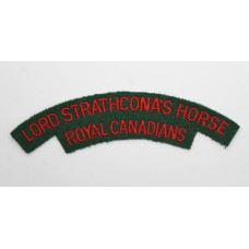 Lord Strathcona's Horse Royal Canadians Cloth Shoulder Title