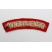 Bedfordshire & Hertfordshire Regiment (BEDFS.AND HERTS.) Cloth Shoulder Title